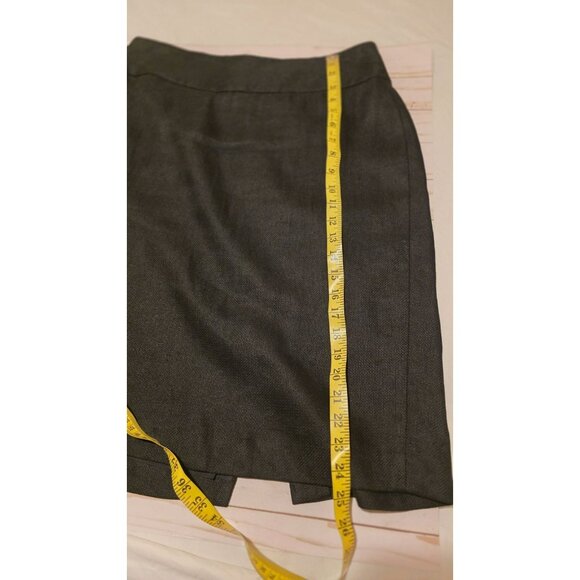 Ralph Lauren Pencil Skirt Womens 8 Linen Knee Length Lined Office Professional - Picture 7 of 9